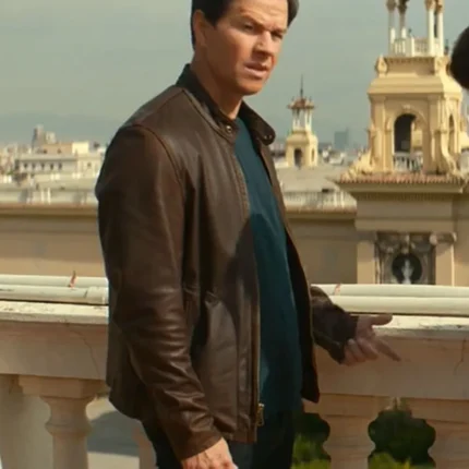 Mark Wahlberg Uncharted Brown Leather Jacket