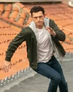 Tom Holland Uncharted Green Bomber Jacket
