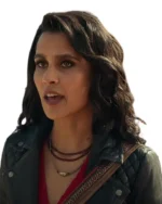 Uncharted Chloe Frazer Black Quilted Leather Jacket