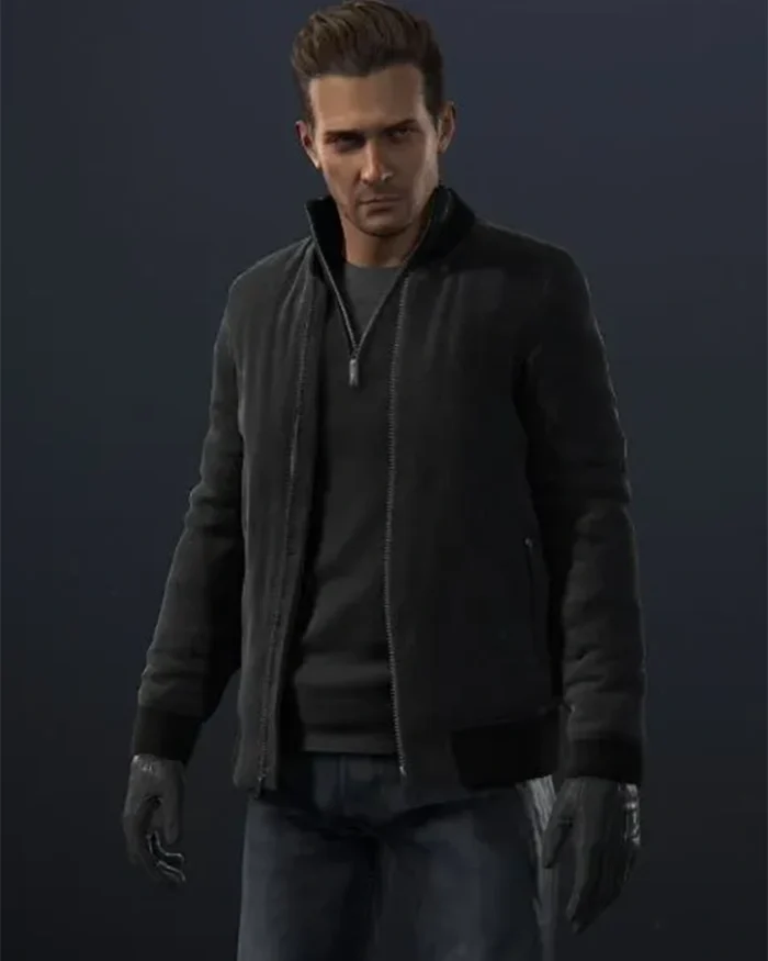 Uncharted Rafe Adler Black Bomber Jacket