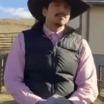  Stephen Yellowtail Ultimate Cowboy Showdown Black Puffer Vest