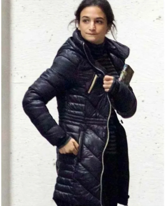 Jenny Slate Venom Dr. Dora Skirth Black Coat