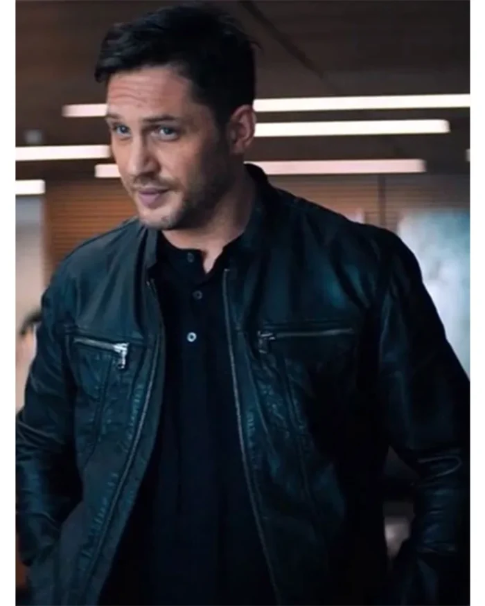 Tom Hardy Venom Black Leather Jacket