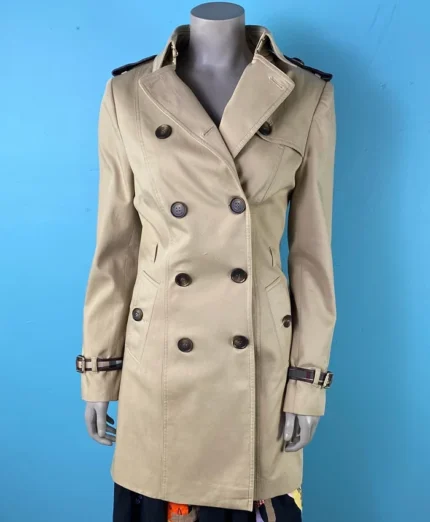 Balinda Double Breasted Vintage Trench Coat