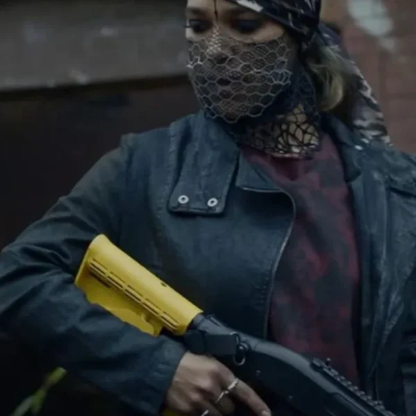 Jessica Camacho Watchmen Black Leather Coat