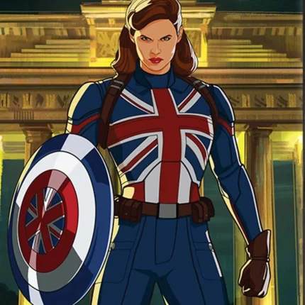 What If 2021 Peggy Carter Blue Costume Jacket