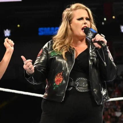 WWE Smackdown Piper Niven Studded Leather Jacket