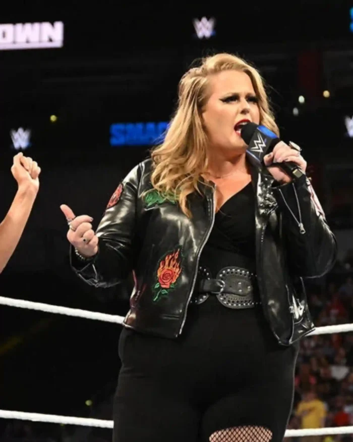 WWE Smackdown Piper Niven Studded Leather Jacket