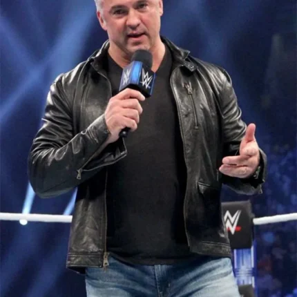 Wrestler Shane McMahon Leather Black Jacket