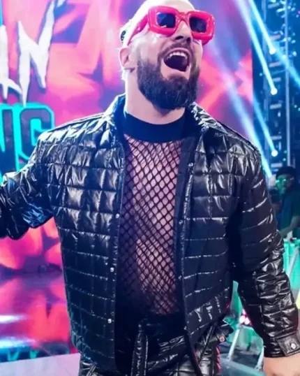 WWE Raw 2023 Seth Rollins Black Puffer Jacket