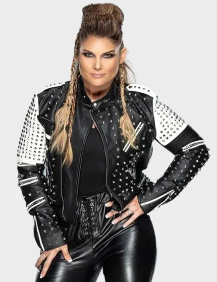 WWE Raw Beth Phoenix Studded Leather Jacket