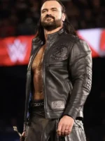 WWE Raw Drew McIntyre Black Leather Jacket