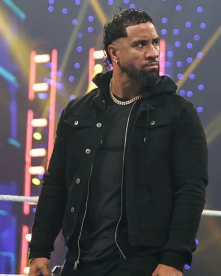 WWE Smackdown Jey USO Black Cotton Jacket