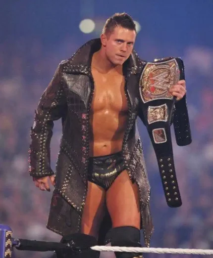 WWE The Miz Studded Black Coat