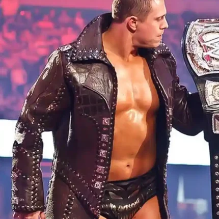 WWE The Miz Studded Black Coat