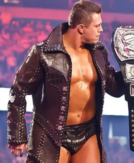 WWE The Miz Studded Black Coat