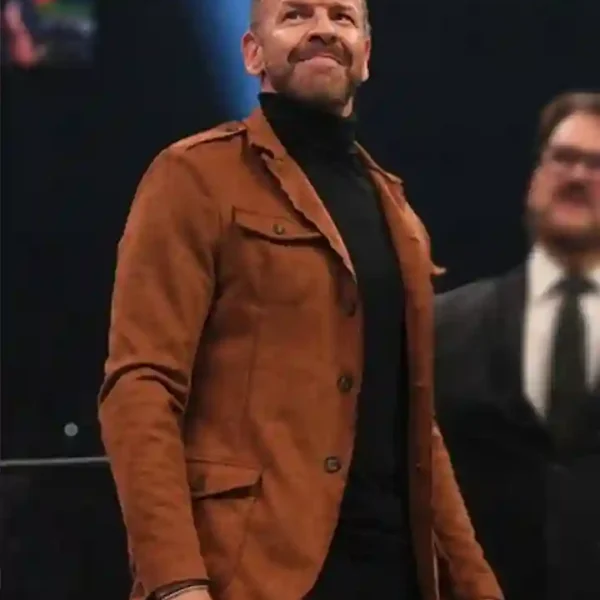 AEW Dynamite Christian Cage Brown Blazer