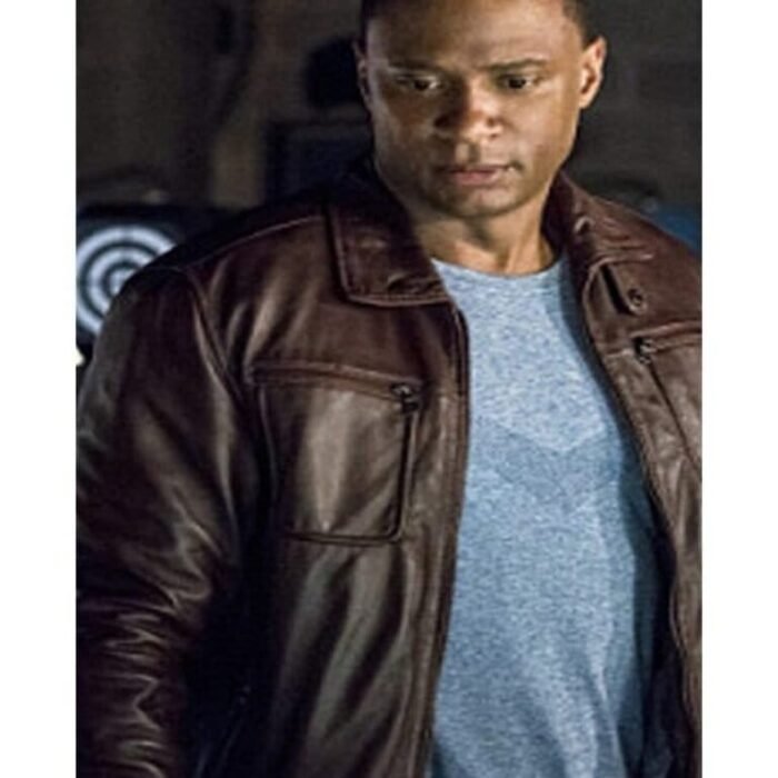 Arrow S04 John Diggle Brown Jacket