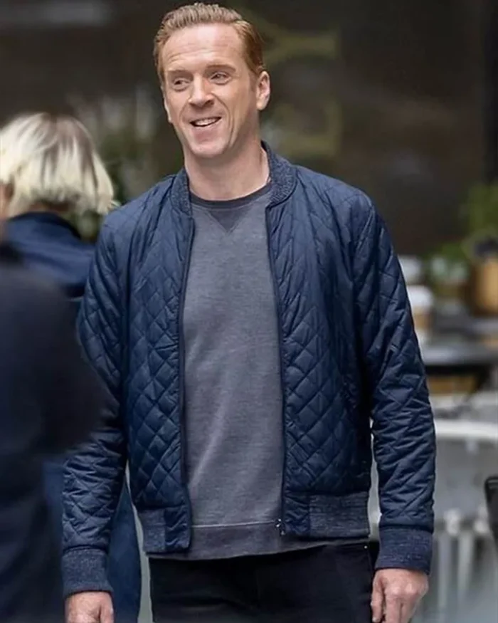 Billions Bobby Quilted Blue Bomber Jacket