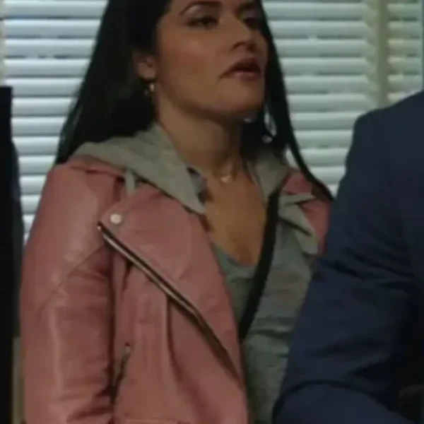  Blue Bloods S09 Marisa Ramirez Pink Leather Jacket