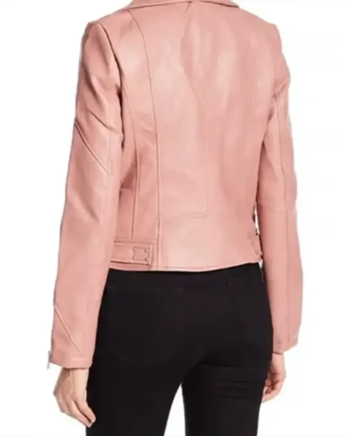 Blue Bloods S09 Marisa Ramirez Pink Leather Jacket