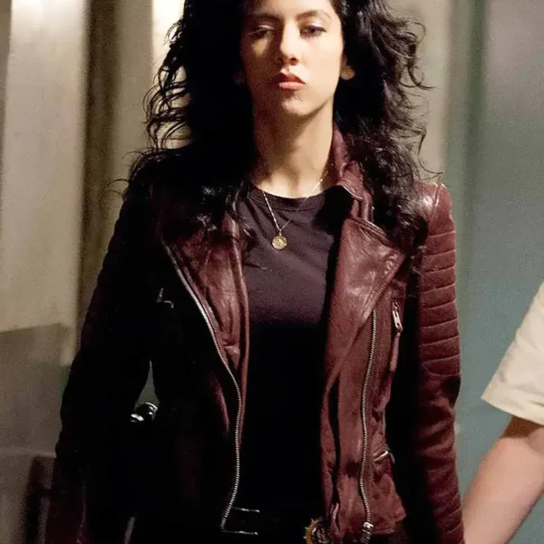 Stephanie Beatriz Brooklyn Nine-Nine Maroon Leather Jacket