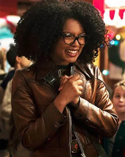 Rosalind Walker Chilling Adventures of Sabrina Dark Brown Cropped Jacket