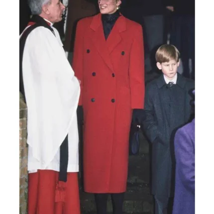 Princess Diana Red Coat Christmas