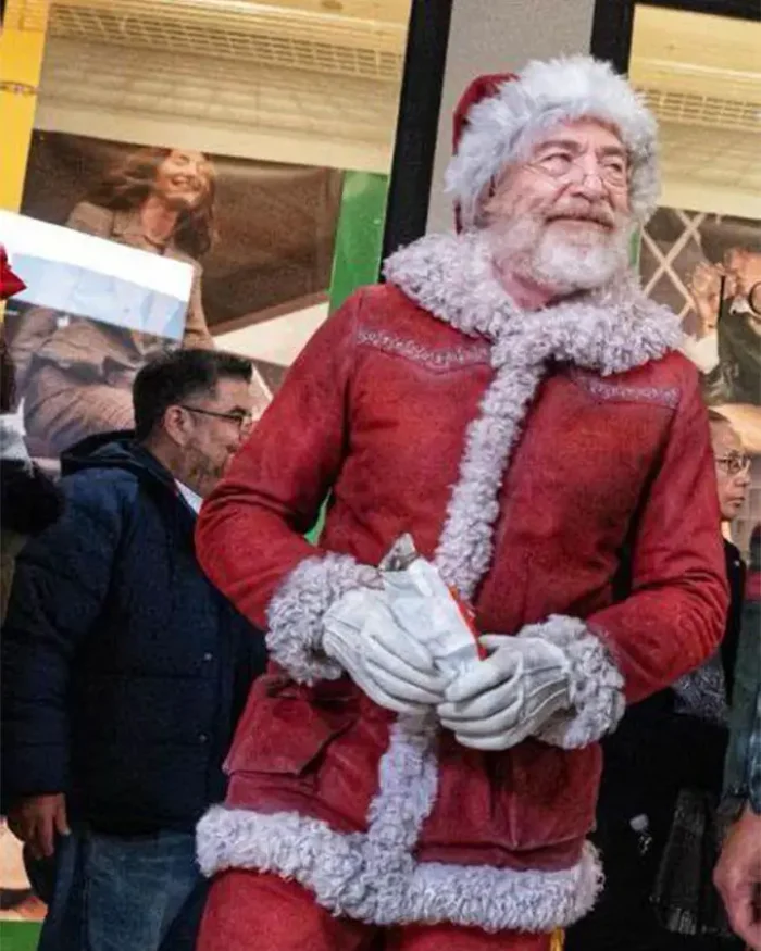 Red One JK Simmons Santa Claus Suede Jacket