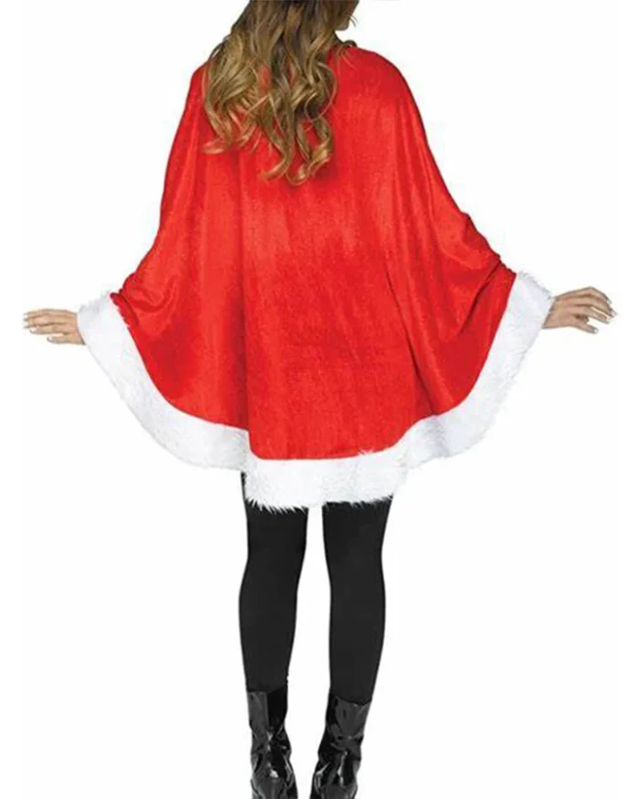 Women Santa Cape Poncho