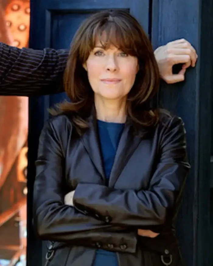 Doctor Who Season 2 Elisabeth Sladen Leather Jacket