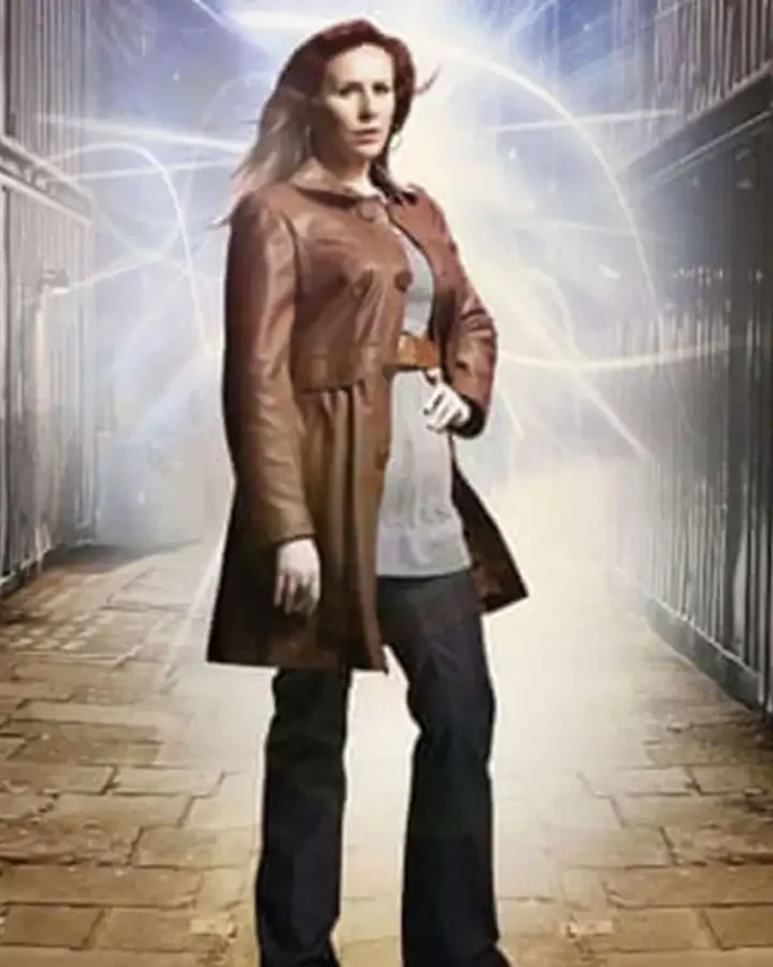 Doctor Who Season 4 Donna Noble Brown Leather Coat 