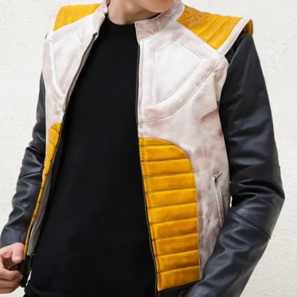Mens Dragon Ball Z Vegeta Leather Jacket