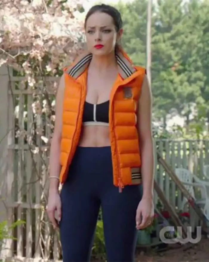 Dynasty S03 Fallon Carrington Orange Parachute Vest