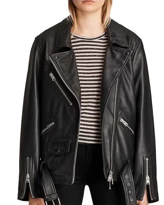 Emily In Paris Camille Black Biker Jacket