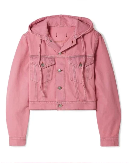 Emily In Paris Emily Cooper Pink Denim Jacket