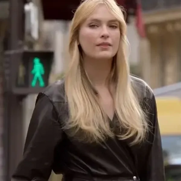 Emily In Paris S02 Camille Razat Brown Coat