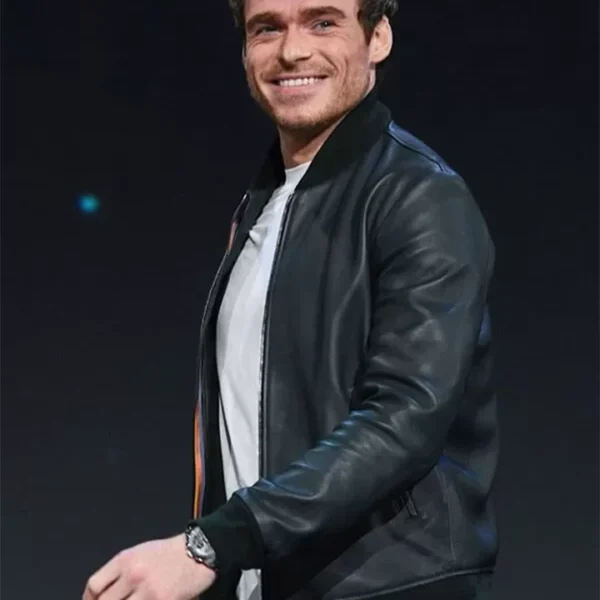 Richard Madden Eternals Premier Bomber Leather Jacket