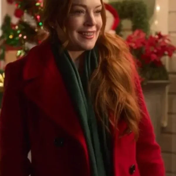 Falling for Christmas Lindsay Lohan Red Coat