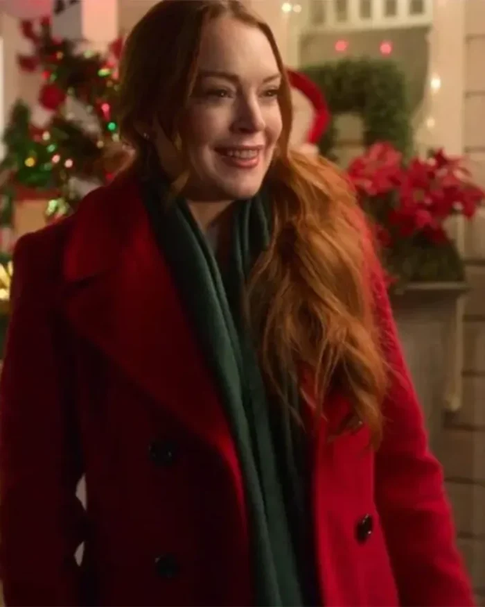 Falling for Christmas Lindsay Lohan Red Coat