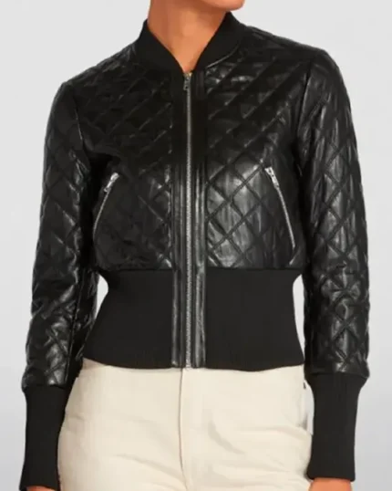 Fool Me Once 2024 Maya Stern Black Quilted Jacket