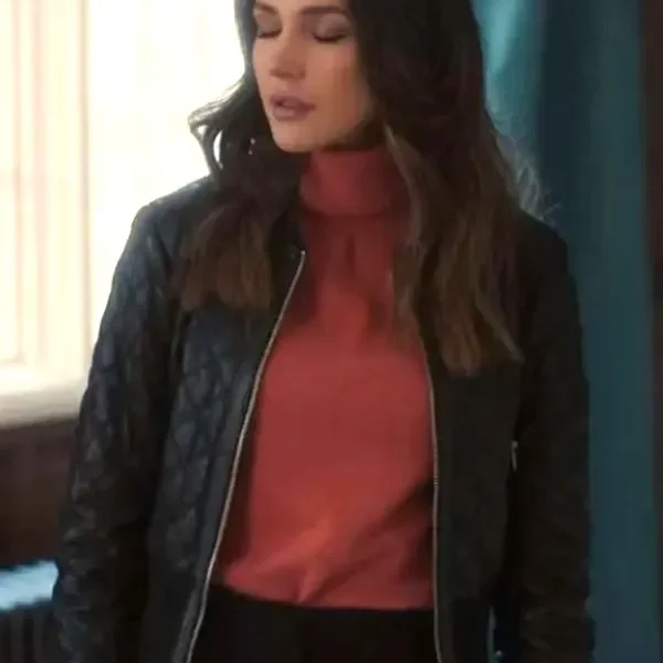 Fool Me Once 2024 Maya Stern Black Leather Jacket
