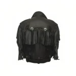 Alba Flores Money Heist Black Fringe Jacket