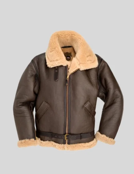 Derrick Air Force WW2 Shearling SF Bomber Jacket