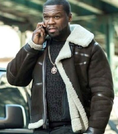 50 Cent Power Shearling Leather Jacket