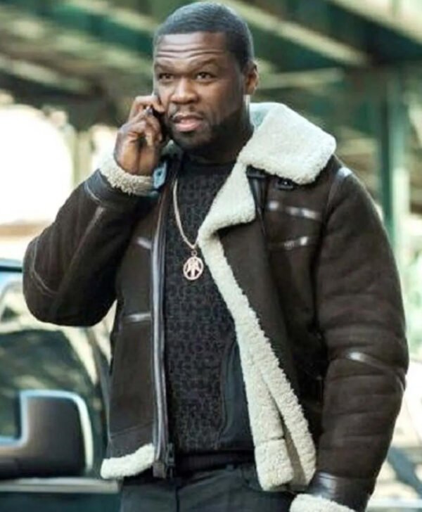 50 Cent Power Shearling Leather Jacket