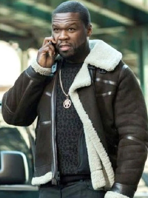 50 Cent Power Shearling Leather Jacket