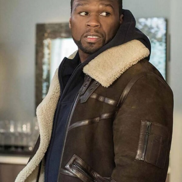 50 Cent Power Shearling Leather Jacket