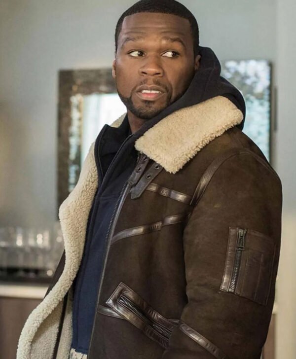 50 Cent Power Shearling Leather Jacket