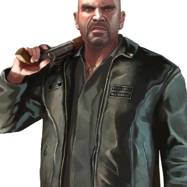 Johnny GTA The Lost MC Black Leather Jacket